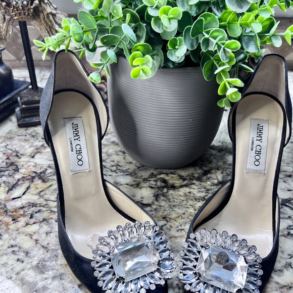 Jimmy Choo "Kendal D'Orsay" Black size 8 - Picture 5 of 7